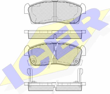 Icer 181833-203 - Set placute frana,frana disc aaoparts.ro