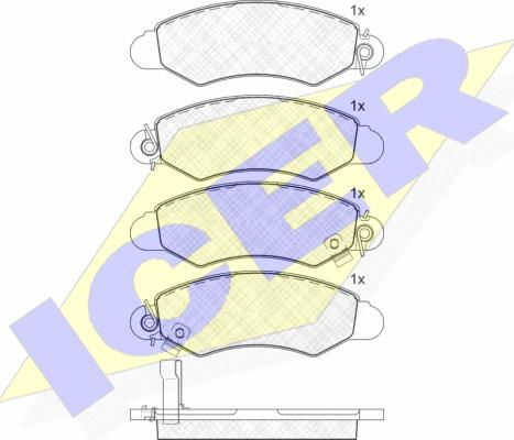 Icer 181293 - Set placute frana,frana disc aaoparts.ro