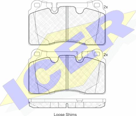 Icer 181790 - Set placute frana,frana disc aaoparts.ro
