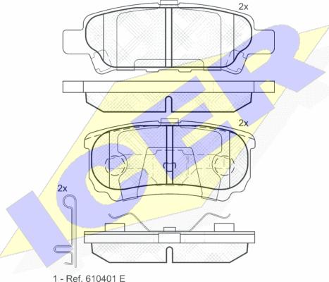 Icer 181746 - Set placute frana,frana disc aaoparts.ro