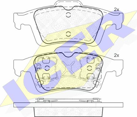 Icer 181743 - Set placute frana,frana disc aaoparts.ro
