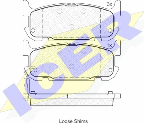 Icer 181738 - Set placute frana,frana disc aaoparts.ro