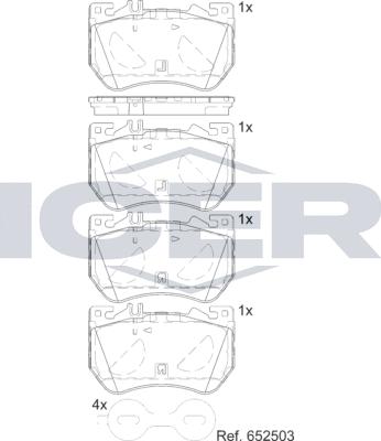 Icer 182481 - Set placute frana,frana disc aaoparts.ro
