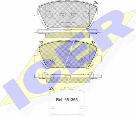 Icer 182090 - Set placute frana,frana disc aaoparts.ro