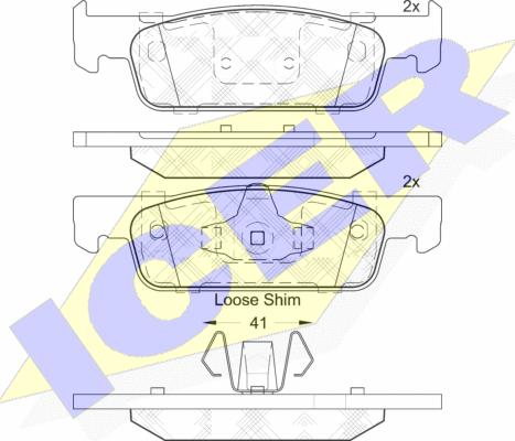 Icer 182115 - Set placute frana,frana disc aaoparts.ro
