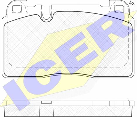 Icer 182112 - Set placute frana,frana disc aaoparts.ro