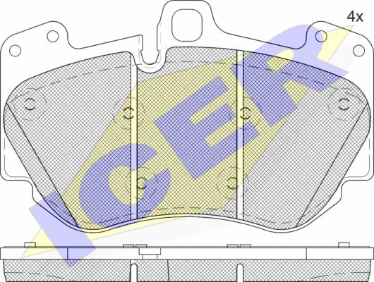 Icer 182349 - Set placute frana,frana disc aaoparts.ro