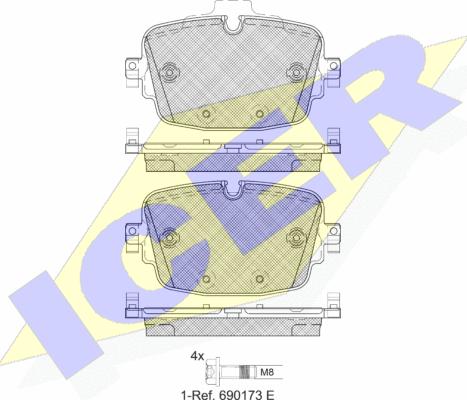 Icer 182341 - Set placute frana,frana disc aaoparts.ro