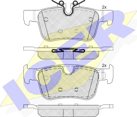 Icer 182327 - Set placute frana,frana disc aaoparts.ro