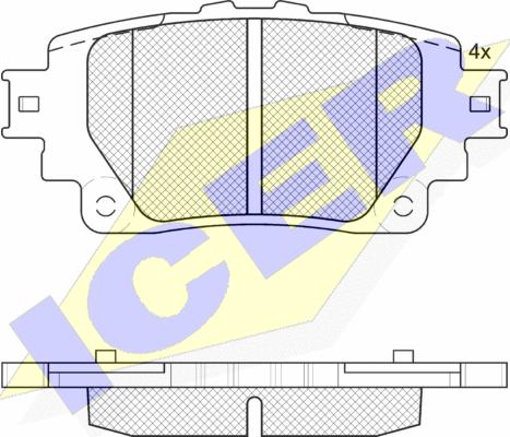 TOYOTA 04466-48170 - Set placute frana,frana disc aaoparts.ro