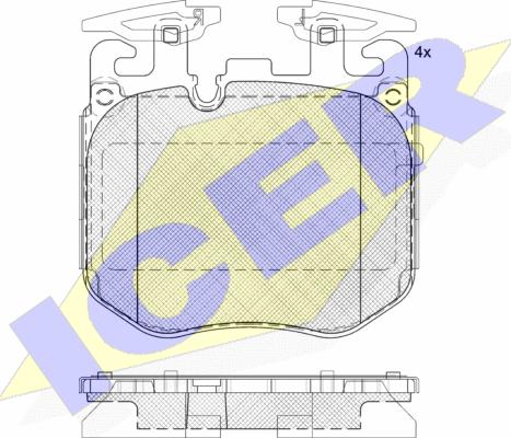 Icer 182265 - Set placute frana,frana disc aaoparts.ro