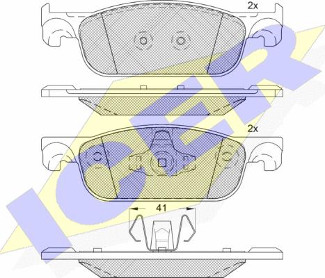 Icer 182274 - Set placute frana,frana disc aaoparts.ro