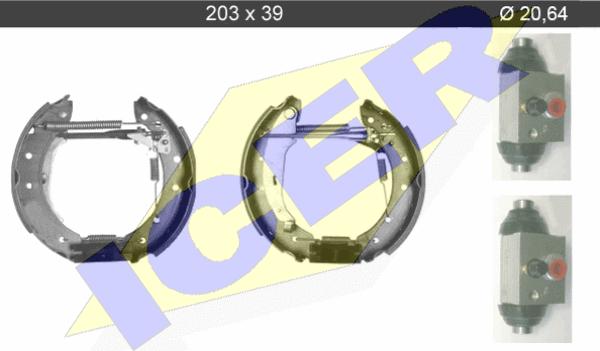 Icer 79KT0066 C - Set saboti frana aaoparts.ro