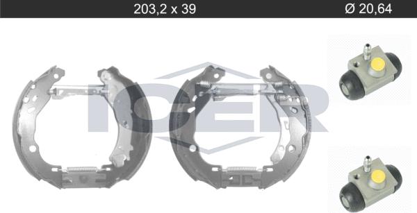 Icer 79KT0116 C - Set saboti frana aaoparts.ro