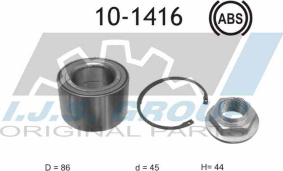 IJS GROUP 10-1416 - Set rulment roata aaoparts.ro