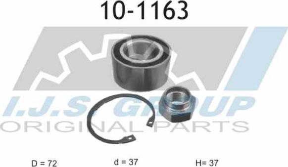 IJS GROUP 10-1163 - Set rulment roata aaoparts.ro