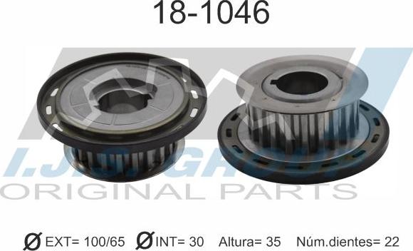 IJS GROUP 18-1046 - Roata dintata, arbore cotit aaoparts.ro