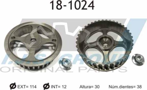 IJS GROUP 18-1024 - Roata dintata, ax cu came aaoparts.ro