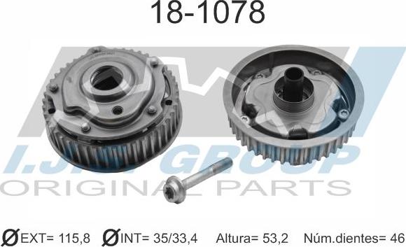 IJS GROUP 18-1078 - Roata dintata, ax cu came aaoparts.ro