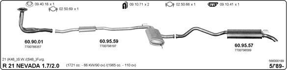 Imasaf 566000199 - Sistem de esapament aaoparts.ro
