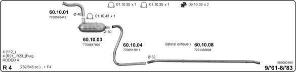 Imasaf 566000104 - Sistem de esapament aaoparts.ro