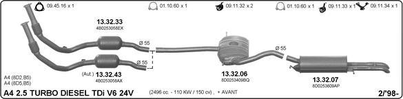 IMASAF 504000041 - Sistem de esapament aaoparts.ro