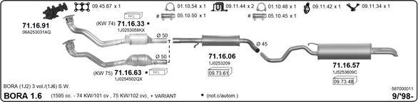 Imasaf 587000011 - Sistem de esapament aaoparts.ro