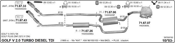 IMASAF 587000162 - Sistem de esapament aaoparts.ro