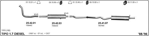 IMASAF 524000310 - Sistem de esapament aaoparts.ro