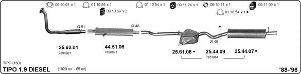 IMASAF 524000311 - Sistem de esapament aaoparts.ro