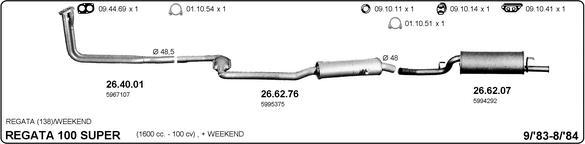 Imasaf 524000215 - Sistem de esapament aaoparts.ro