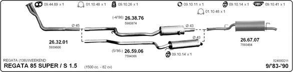 Imasaf 524000211 - Sistem de esapament aaoparts.ro