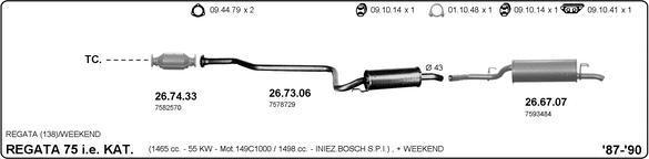 Imasaf 524000213 - Sistem de esapament aaoparts.ro