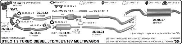 IMASAF 524000275 - Sistem de esapament aaoparts.ro