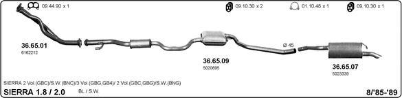 Imasaf 525000301 - Sistem de esapament aaoparts.ro
