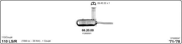 Imasaf 575000047 - Sistem de esapament aaoparts.ro