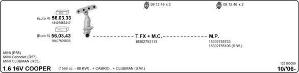 Imasaf 123100009 - Sistem de esapament aaoparts.ro