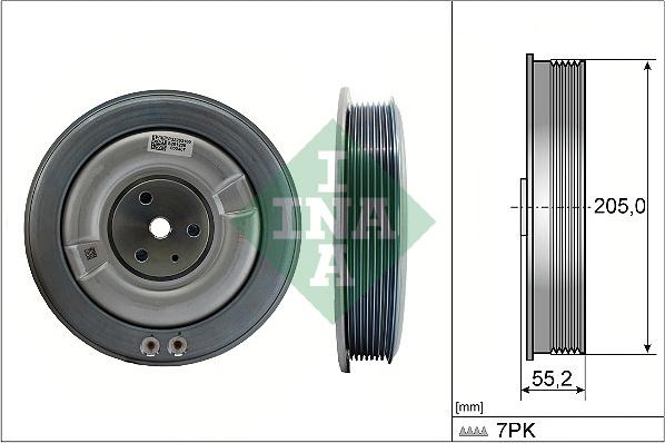 INA 544 0506 10 - Fulie curea, arbore cotit aaoparts.ro