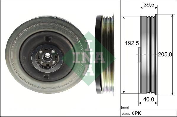 INA 544 0503 10 - Fulie curea, arbore cotit aaoparts.ro