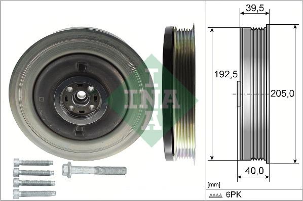 INA 544 0503 20 - Fulie curea, arbore cotit aaoparts.ro