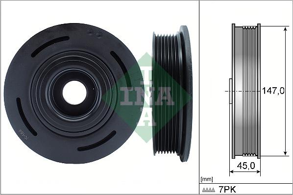 INA 544 0098 10 - Fulie curea, arbore cotit aaoparts.ro