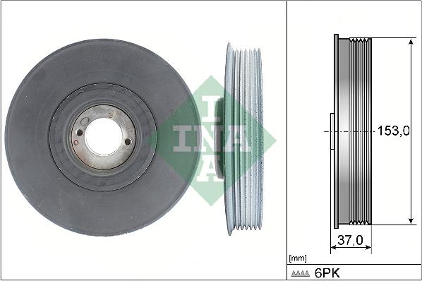 INA 544 0039 10 - Fulie curea, arbore cotit aaoparts.ro