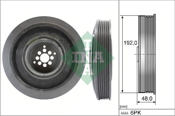 INA 544 0102 10 - Fulie curea, arbore cotit aaoparts.ro