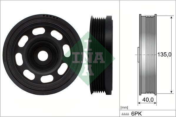 INA 544 0184 10 - Fulie curea, arbore cotit aaoparts.ro