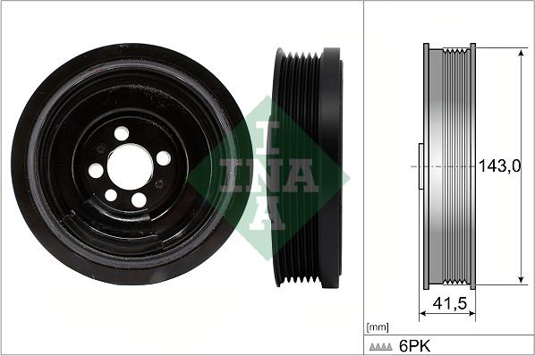 INA 544 0182 10 - Fulie curea, arbore cotit aaoparts.ro