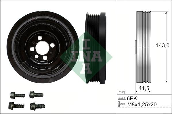 INA 544 0182 20 - Fulie curea, arbore cotit aaoparts.ro