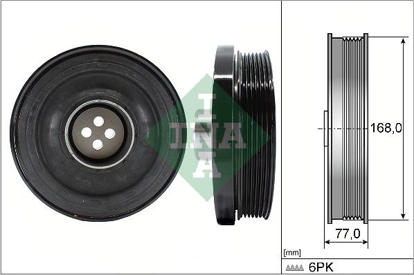 INA 544 0130 10 - Fulie curea, arbore cotit aaoparts.ro