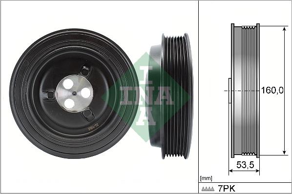 INA 544 0132 10 - Fulie curea, arbore cotit aaoparts.ro