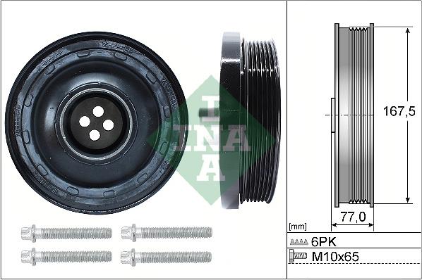 INA 544 0137 20 - Fulie curea, arbore cotit aaoparts.ro