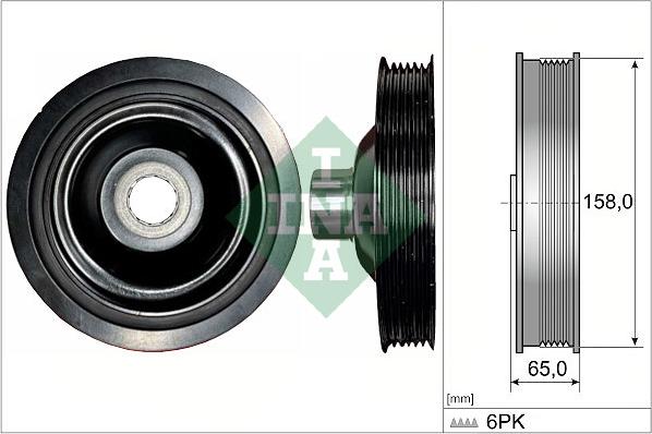 INA 544 0175 10 - Fulie curea, arbore cotit aaoparts.ro